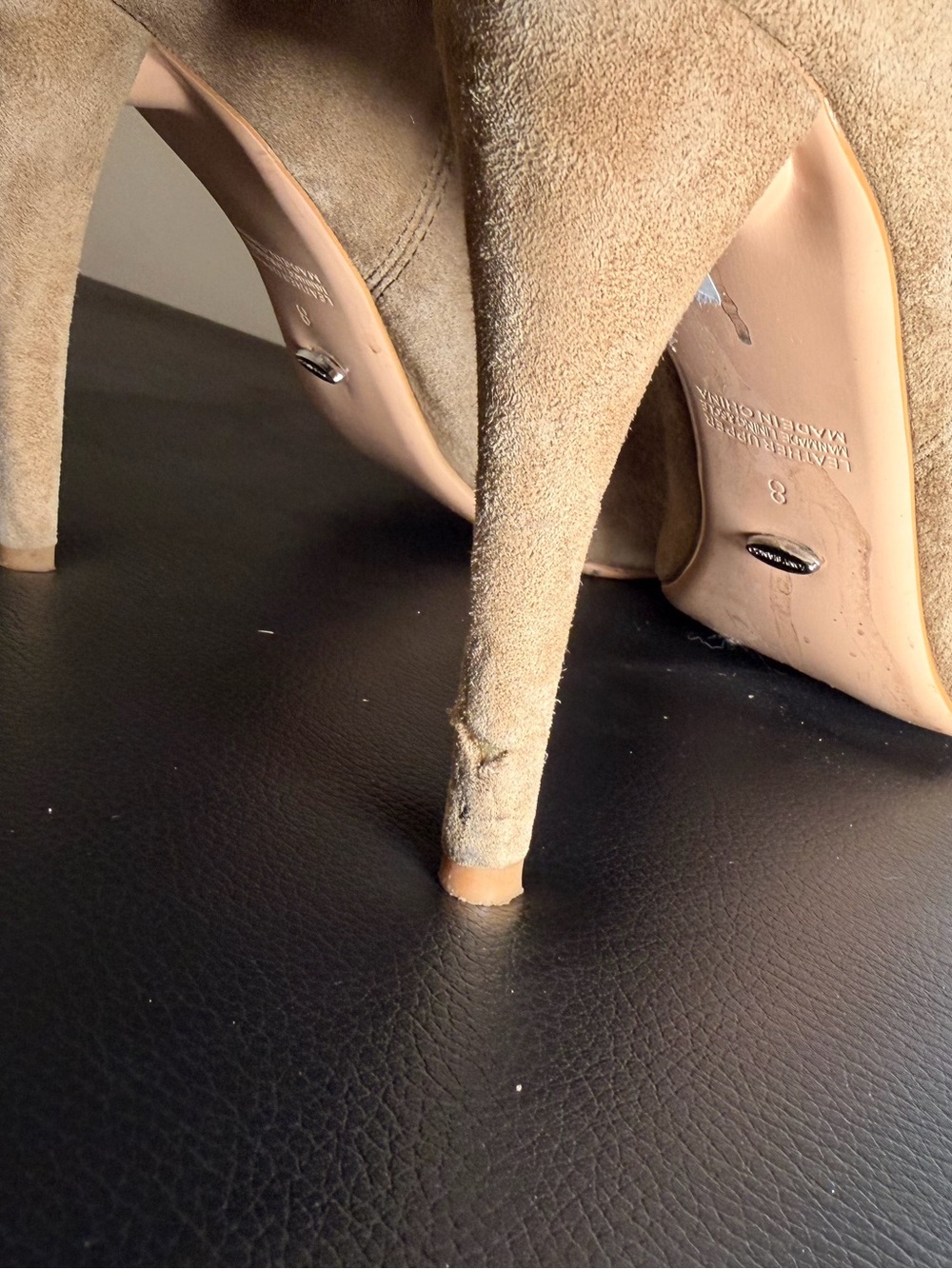 Tony Bianco ‘Luna’ Slouchy Boots in Sicily Kid Tan Suede - Picture 6 of 6